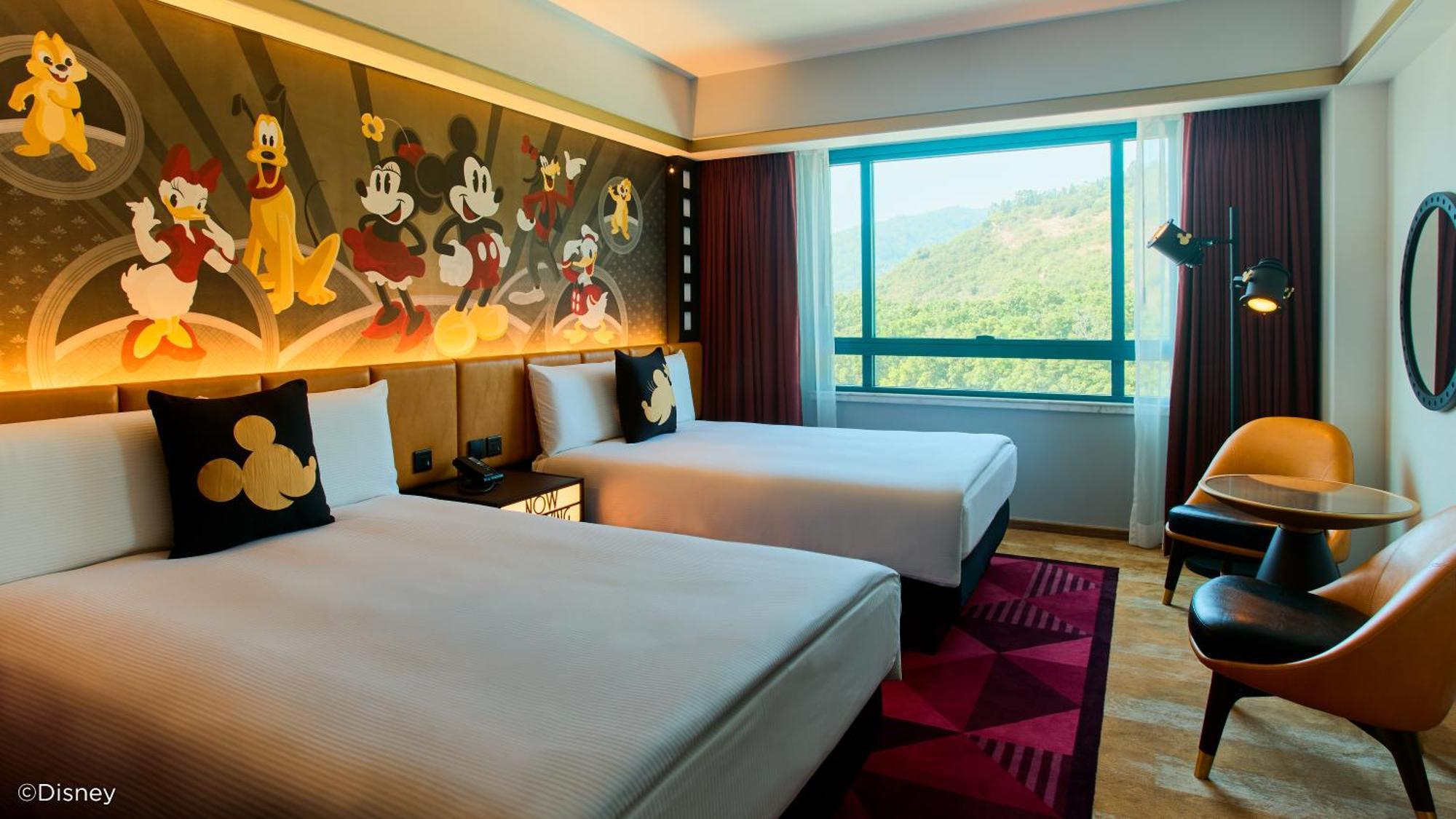 "Mickey and Friends" Standard Room with King Bed or Two Double Beds